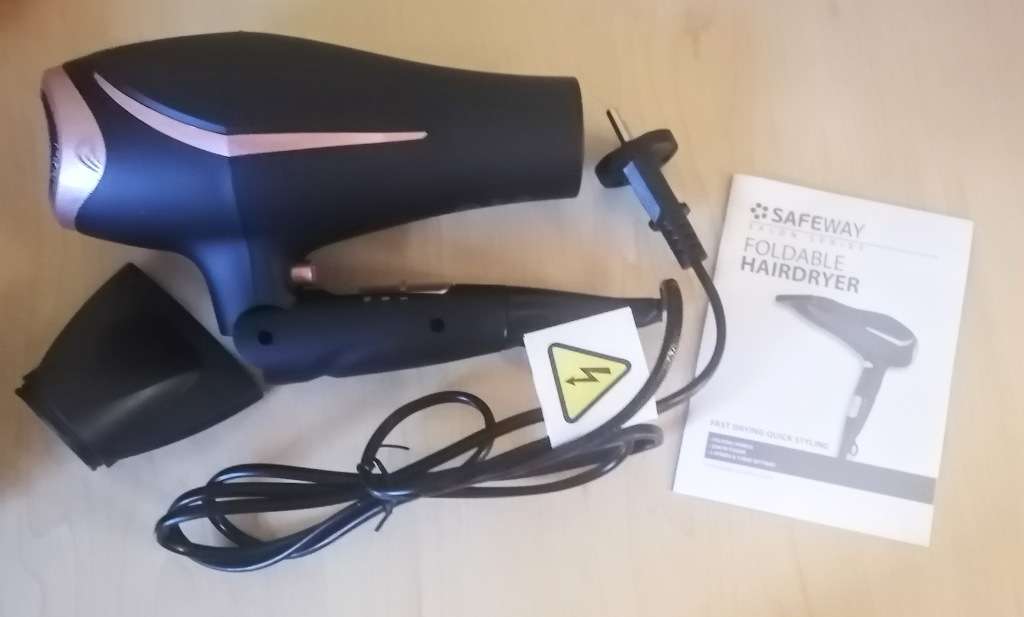 HAIRDRYER Foldable Safeway New-in-box