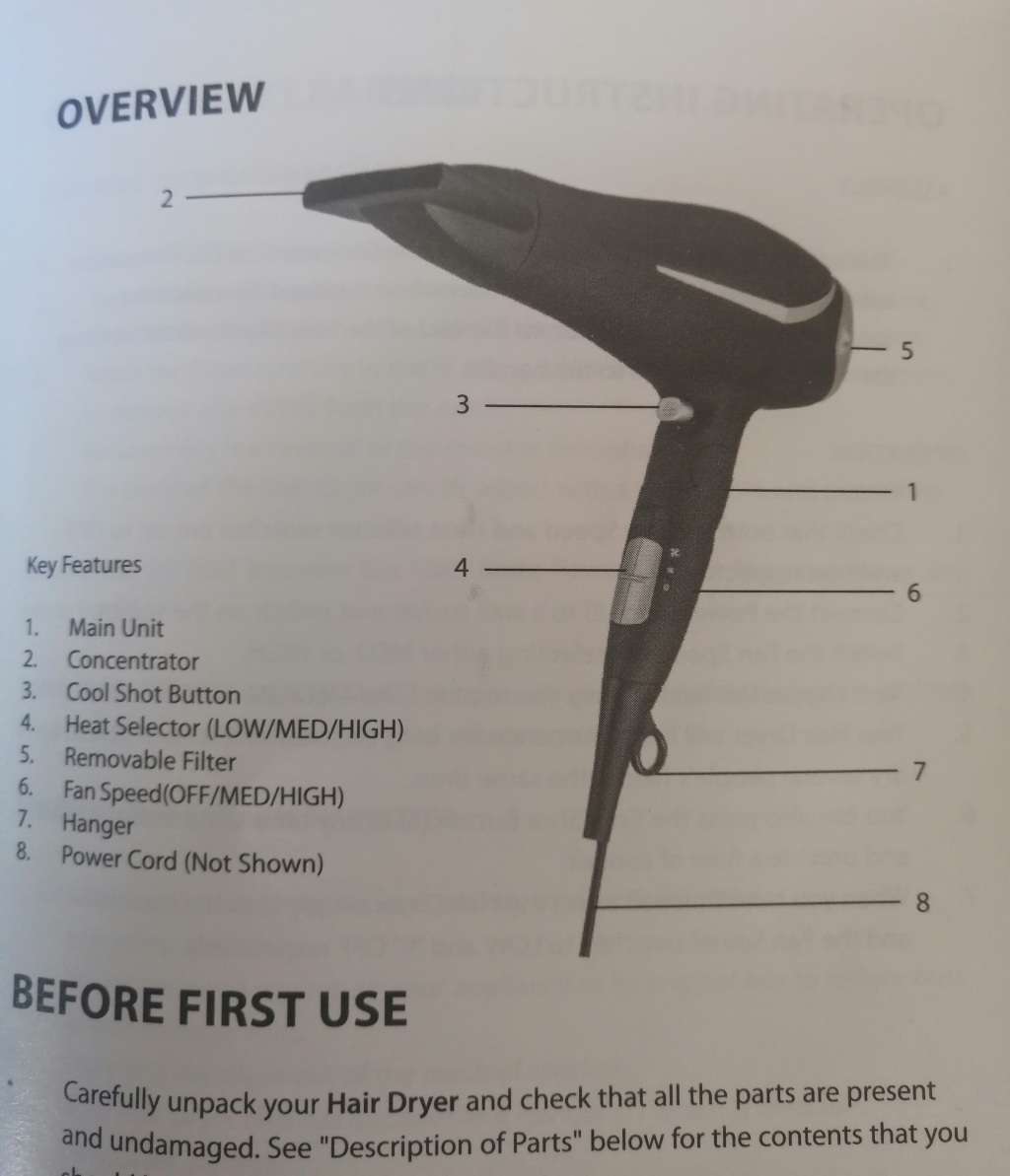 HAIRDRYER Foldable Safeway New-in-box