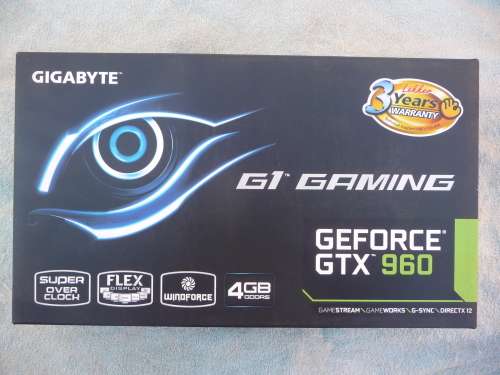 GIGABYTE G1 NVIDIA GeForce GTX 960 Gaming Graphics Card GDDR5 PCI Express 3.0 4GB
