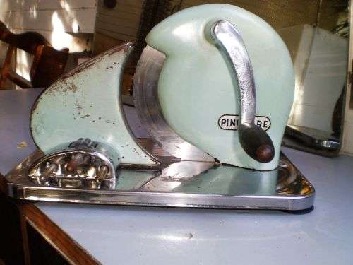 Original 1950's Pineware Bread Slicing Machine In Green