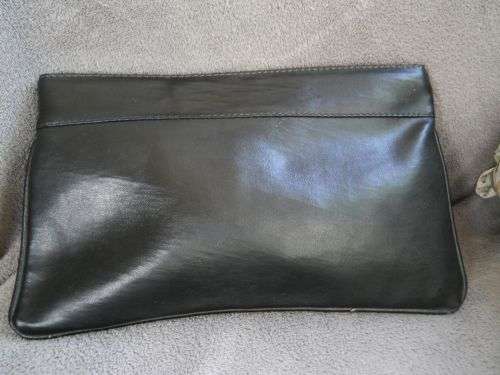 1970s Black Vinyl Vintage Clutch excellent condition