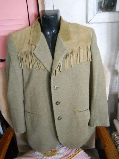 Italien Vintage Western Style Cowboy Fringe Blazer