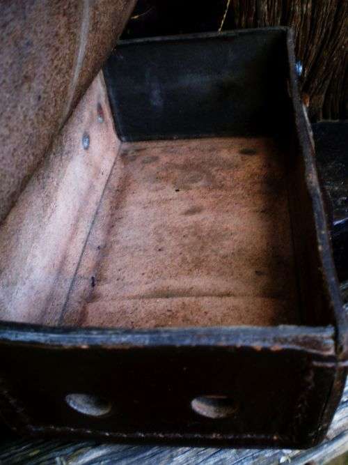 Vintage Genuine Leather Hand Stitched Camera Bag 1950s