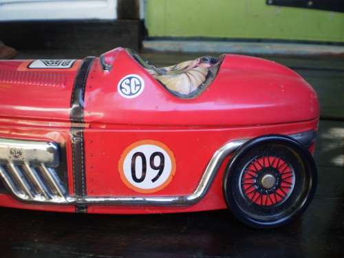 Vintage Racing Car Assorted Toffees Tin
