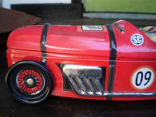 Vintage Racing Car Assorted Toffees Tin