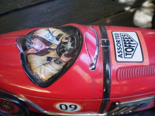 Vintage Racing Car Assorted Toffees Tin