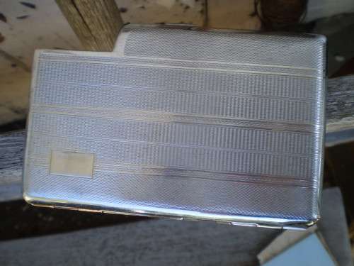 1950s Vintage Seigneur Men's Cigarette Case And Lighter Holder Made In England