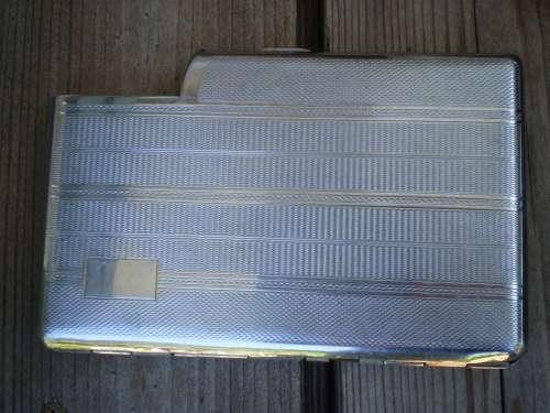 1950s Vintage Seigneur Men's Cigarette Case And Lighter Holder Made In England