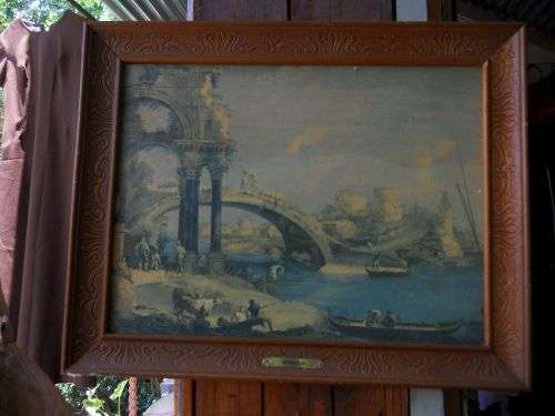 Vintage 1960's Retro Framed Print Marieschi 400 mm x 500 mm