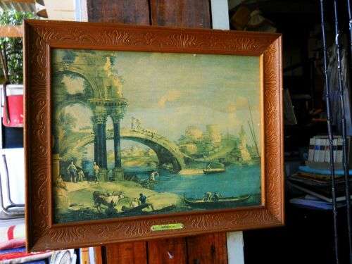 Vintage 1960's Retro Framed Print Marieschi 400 mm x 500 mm