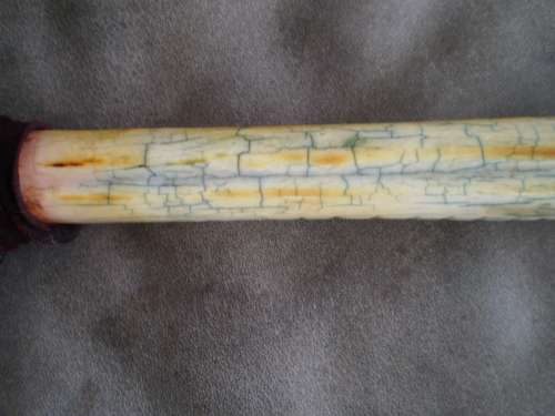 Costume Hand Made Antique Stone Blade Giraffe Bone Handle Collectors Display Knife