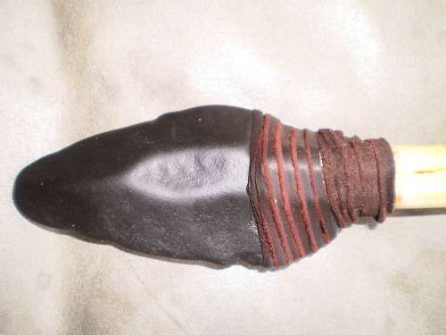 Costume Hand Made Antique Stone Blade Giraffe Bone Handle Collectors Display Knife