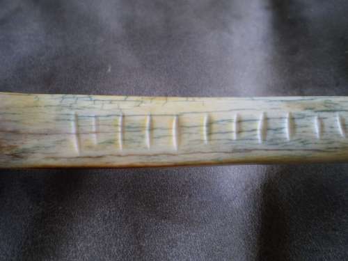 Costume Hand Made Antique Stone Blade Giraffe Bone Handle Collectors Display Knife