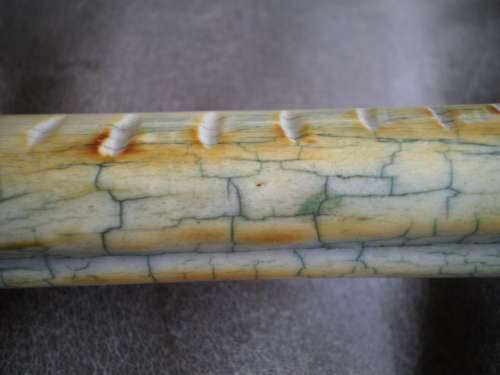 Costume Hand Made Antique Stone Blade Giraffe Bone Handle Collectors Display Knife