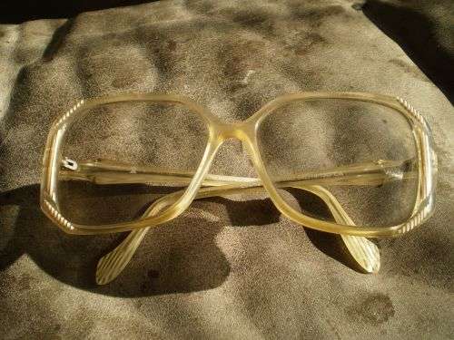 Vintage Designer 1970s Cosmet Oversized Retro Womens Eyeglasses Spectacles Frame