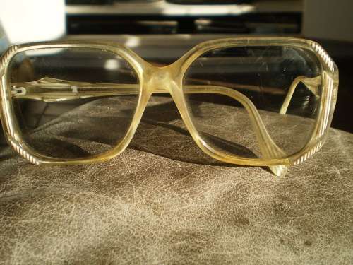 Vintage Designer 1970s Cosmet Oversized Retro Womens Eyeglasses Spectacles Frame