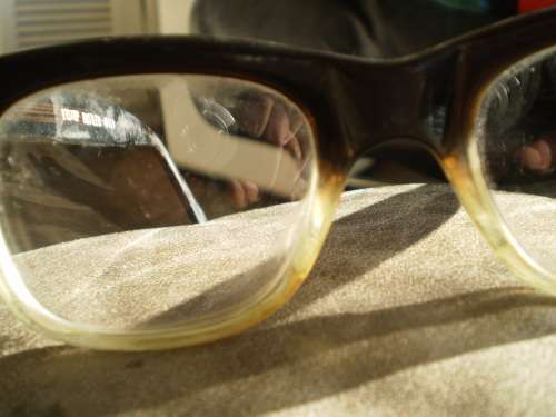 Nerd Vintage Rustler 1960s Retro Black Transparent Horn Mens Eyeglasses Spectacles Frame