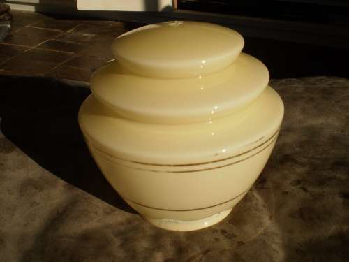 Art Deco Glass Ceiling Hanging Lamp Shade Conical Shape