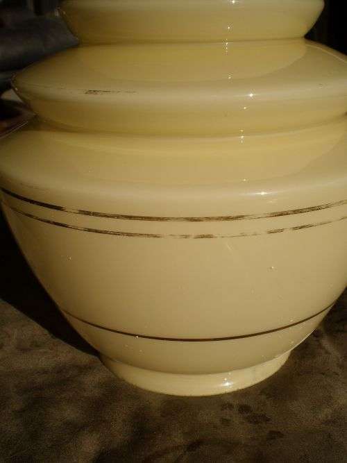 Art Deco Glass Ceiling Hanging Lamp Shade Conical Shape