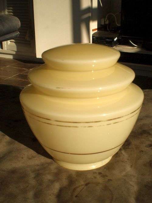 Art Deco Glass Ceiling Hanging Lamp Shade Conical Shape