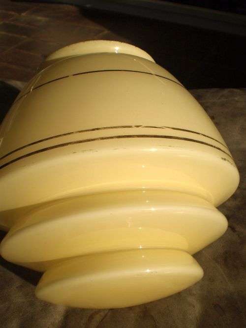 Art Deco Glass Ceiling Hanging Lamp Shade Conical Shape