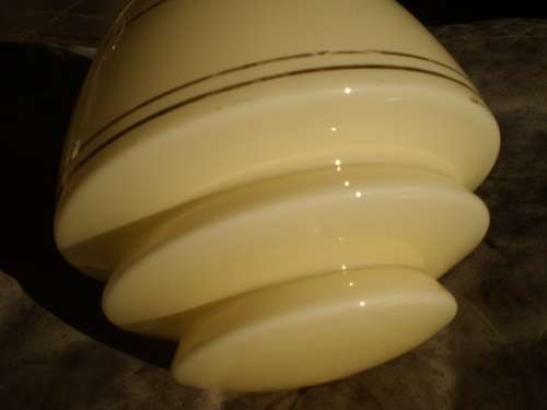 Art Deco Glass Ceiling Hanging Lamp Shade Conical Shape
