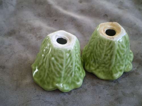 Porcelain Cabbage Salt And Pepper Shakers