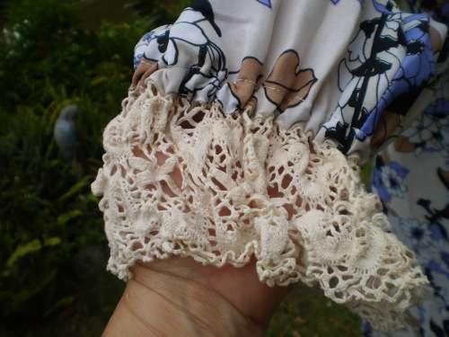 Original 1960's Vintage Empire Style Long Sleeve Floral Maxi Dress Size 10