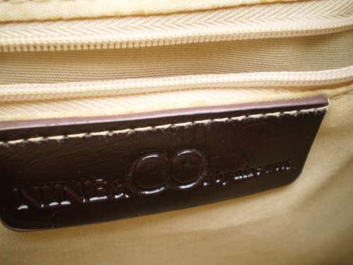 Nine West Faux Brown Leather Handbag 25cm height x 30 cm width excellent condition