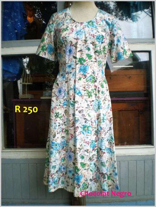 Original 1980's Vintage Floral Summer Dress Size 14