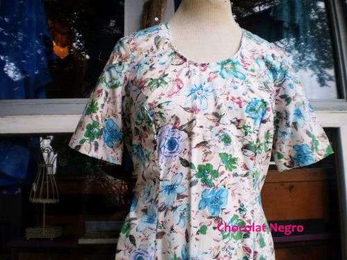 Original 1980's Vintage Floral Summer Dress Size 14