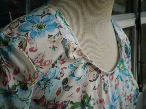 Original 1980's Vintage Floral Summer Dress Size 14