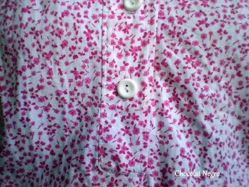 Sweet Vintage 1970s Pink And White Dress With Belt Size 10 to 12