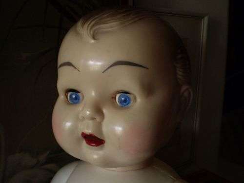 Collectable Large 1950s Vintage Celluloid Kader Speaking Doll Hands Missing 65 cm