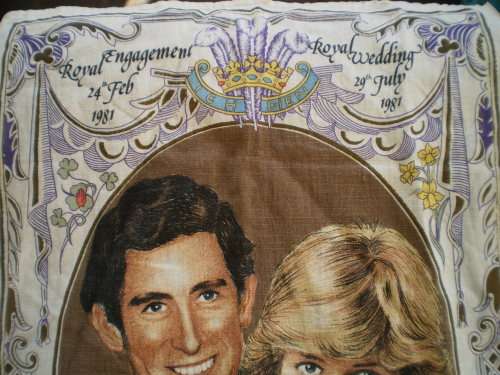 Vintage Royal Engagement And Royal Wedding 1981 Charles And Diana 1981 Wall Table Cloth Tapestry