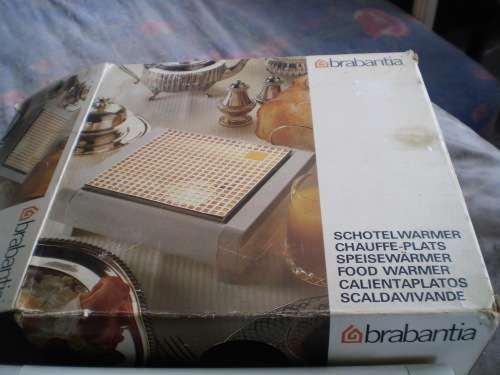 Modern Mid Century Candle Table Food Warmer Chauffe-Plats Brabantia Original Box Excellent Condition