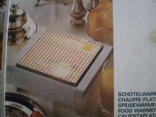 Modern Mid Century Candle Table Food Warmer Chauffe-Plats Brabantia Original Box Excellent Condition