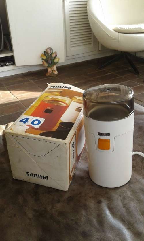 Vintage German Philips Electric Coffee Bean Grinder Working
