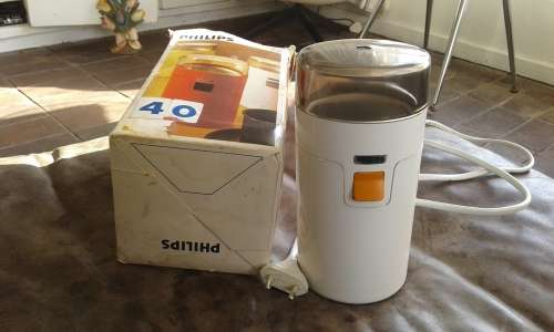 Vintage German Philips Electric Coffee Bean Grinder Working