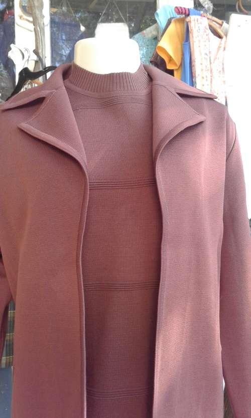 Origjnal 1960s Vintage Two Piece Dress And Jacket By Italmoda Size 14