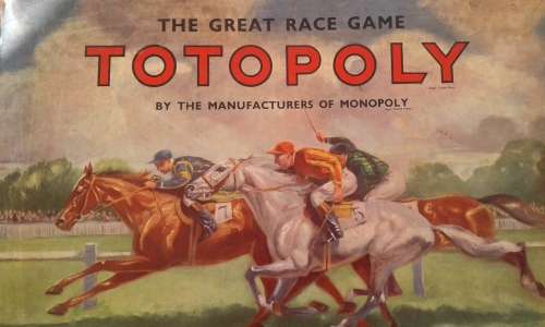 Vintage Collectable Totopoly The Great Race Game Boardgame John Waddington Complete 1949 edition