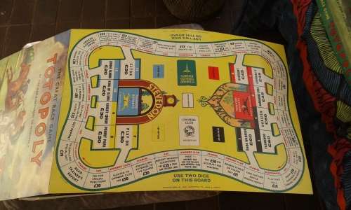 Vintage Collectable Totopoly The Great Race Game Boardgame John Waddington Complete 1949 edition