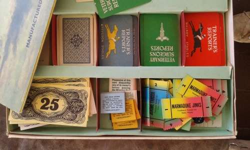 Vintage Collectable Totopoly The Great Race Game Boardgame John Waddington Complete 1949 edition