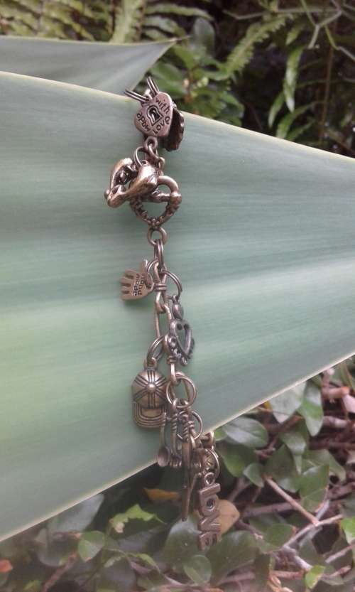 Vintage Handmade Artisan Lucky Charm Bracelet