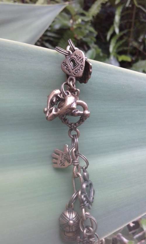 Vintage Handmade Artisan Lucky Charm Bracelet