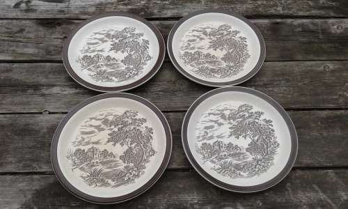 Countryside Enoch Wedgwood Tunstall TCI 4 Plates 18cm in diameter