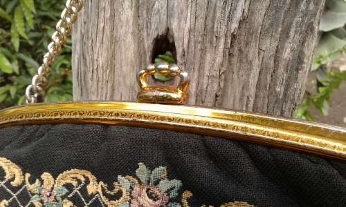 Large Vintage Tapestry Handbag