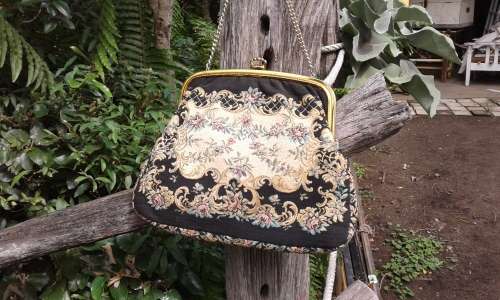Large Vintage Tapestry Handbag