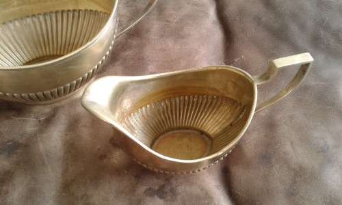 Vintage Silver Plated ENPS Sugar Bowl And Milk Jug Set
