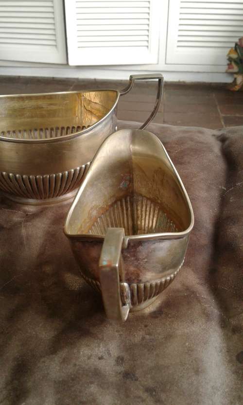 Vintage Silver Plated ENPS Sugar Bowl And Milk Jug Set
